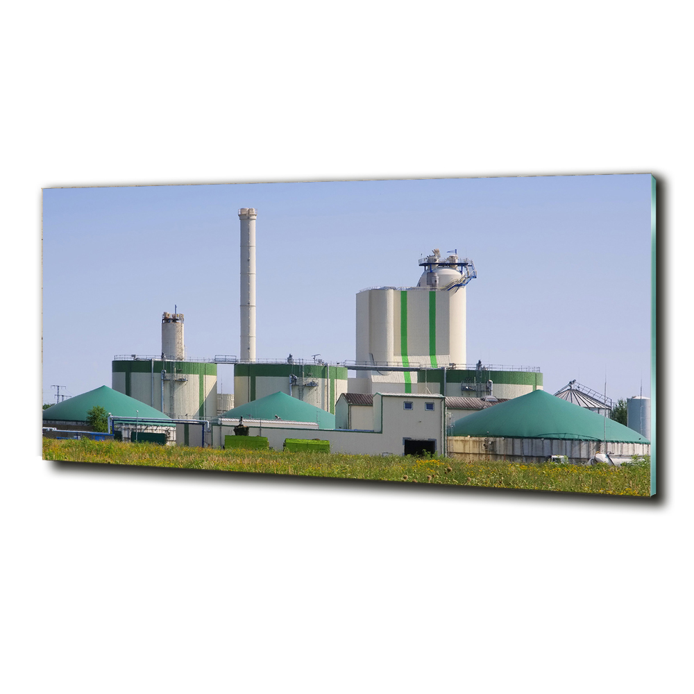 Photo printed on glass Biogas plant