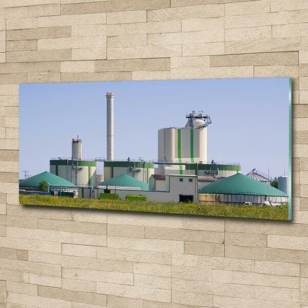 Photo printed on glass Biogas plant