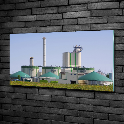 Photo printed on glass Biogas plant