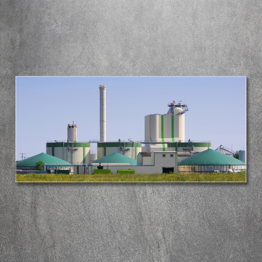 Photo printed on glass Biogas plant