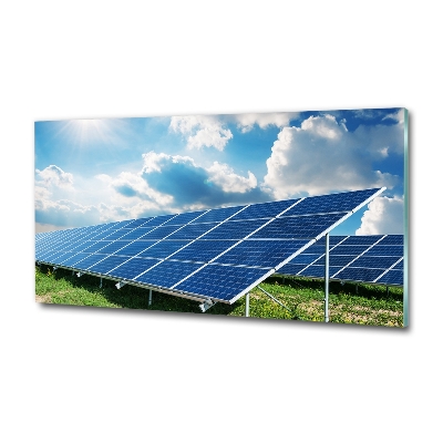 Wall art on glass Solar batteries