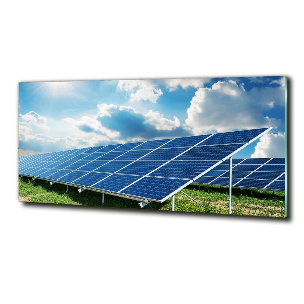 Wall art on glass Solar batteries