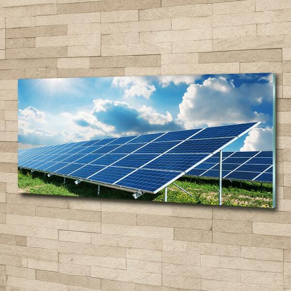 Wall art on glass Solar batteries