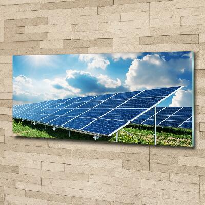 Wall art on glass Solar batteries