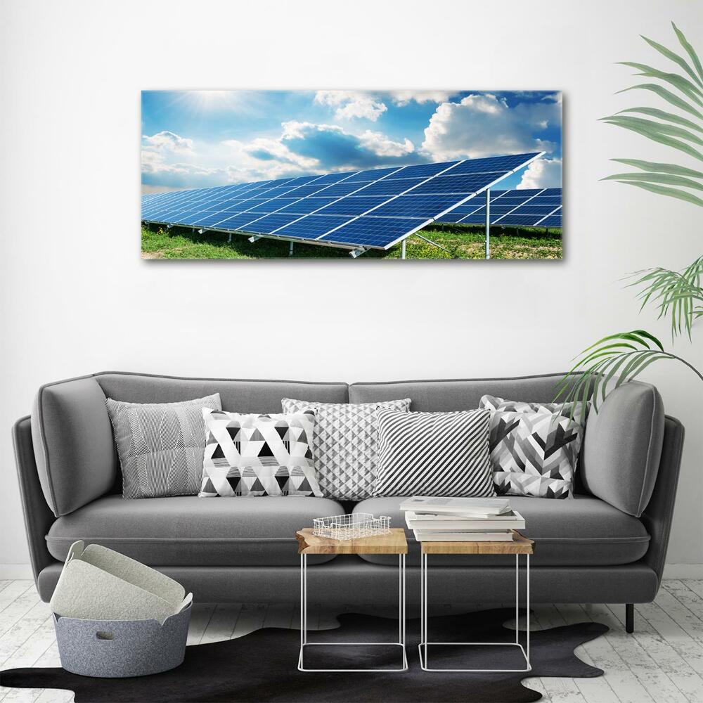 Wall art on glass Solar batteries