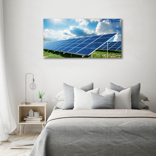 Wall art on glass Solar batteries