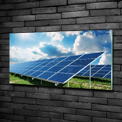 Wall art on glass Solar batteries