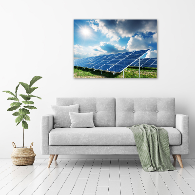 Wall art on glass Solar batteries