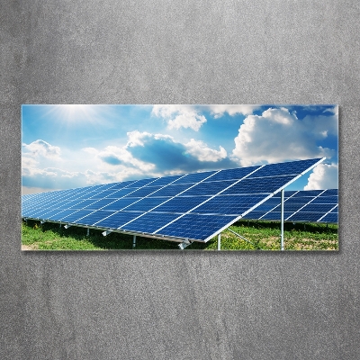 Wall art on glass Solar batteries