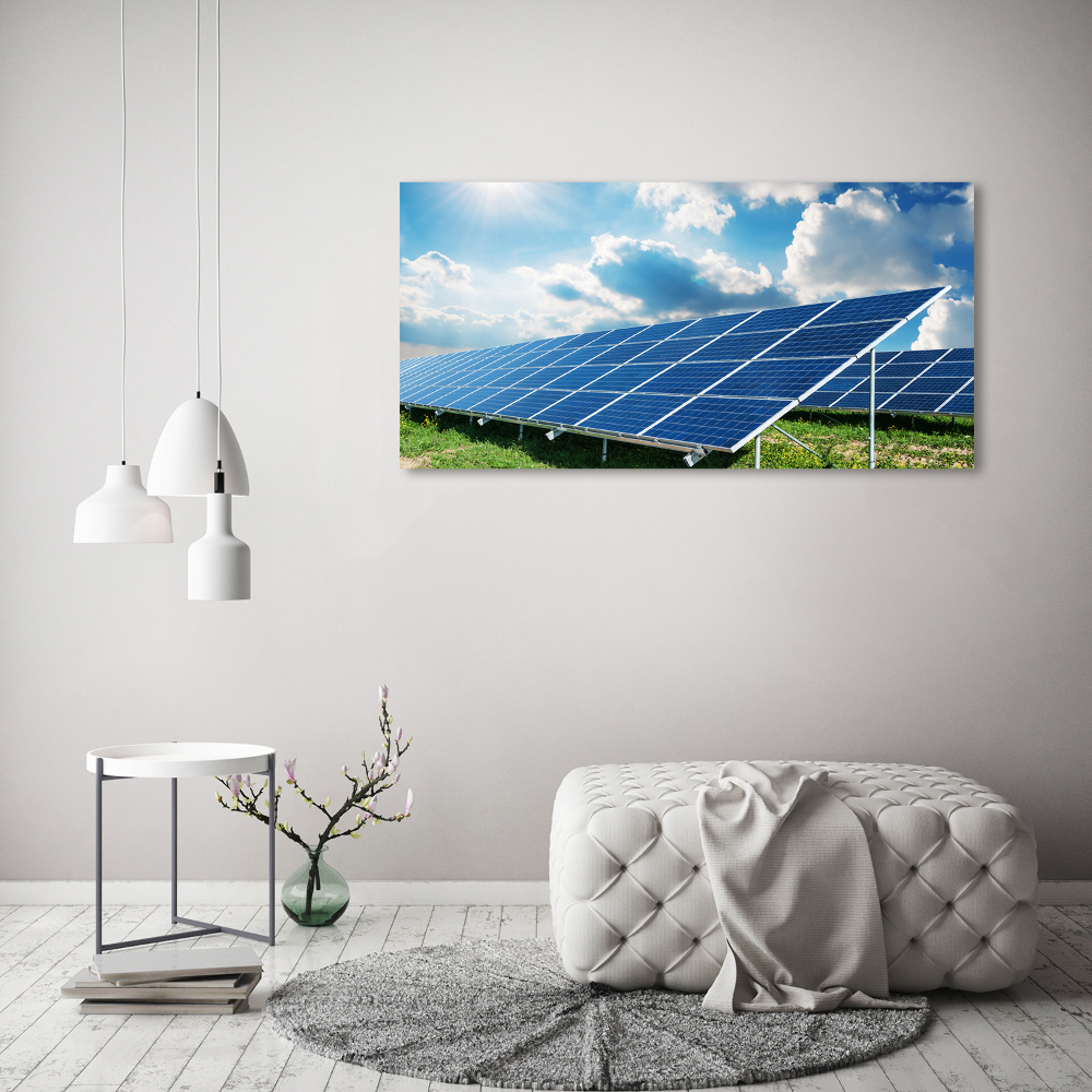 Wall art on glass Solar batteries