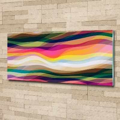 Wall art on glass Wave abstraction