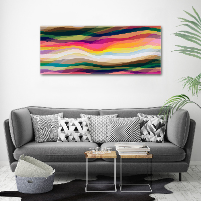 Wall art on glass Wave abstraction