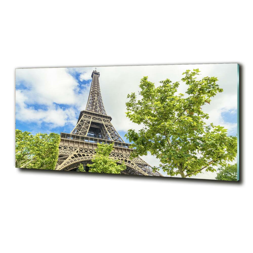 Glass picture wall art Eiffel paris tower