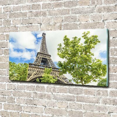 Glass picture wall art Eiffel paris tower