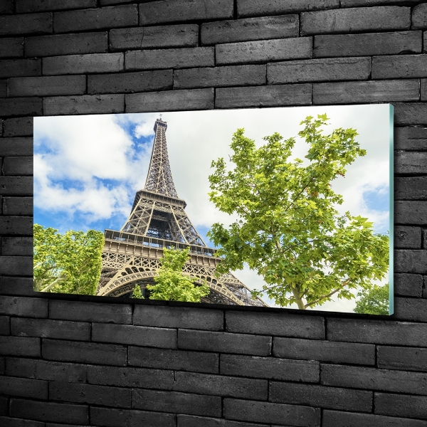 Glass picture wall art Eiffel paris tower