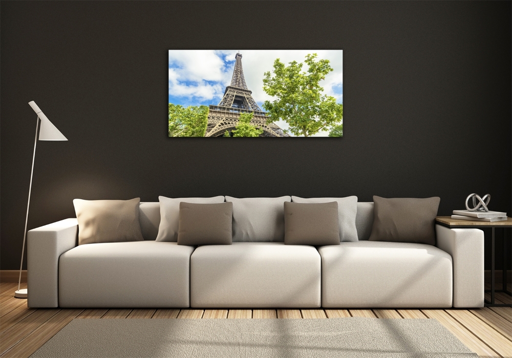 Glass picture wall art Eiffel paris tower