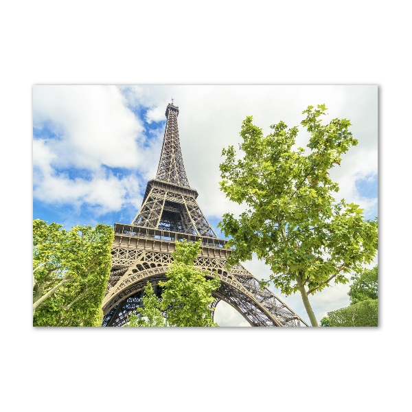 Glass picture wall art Eiffel paris tower