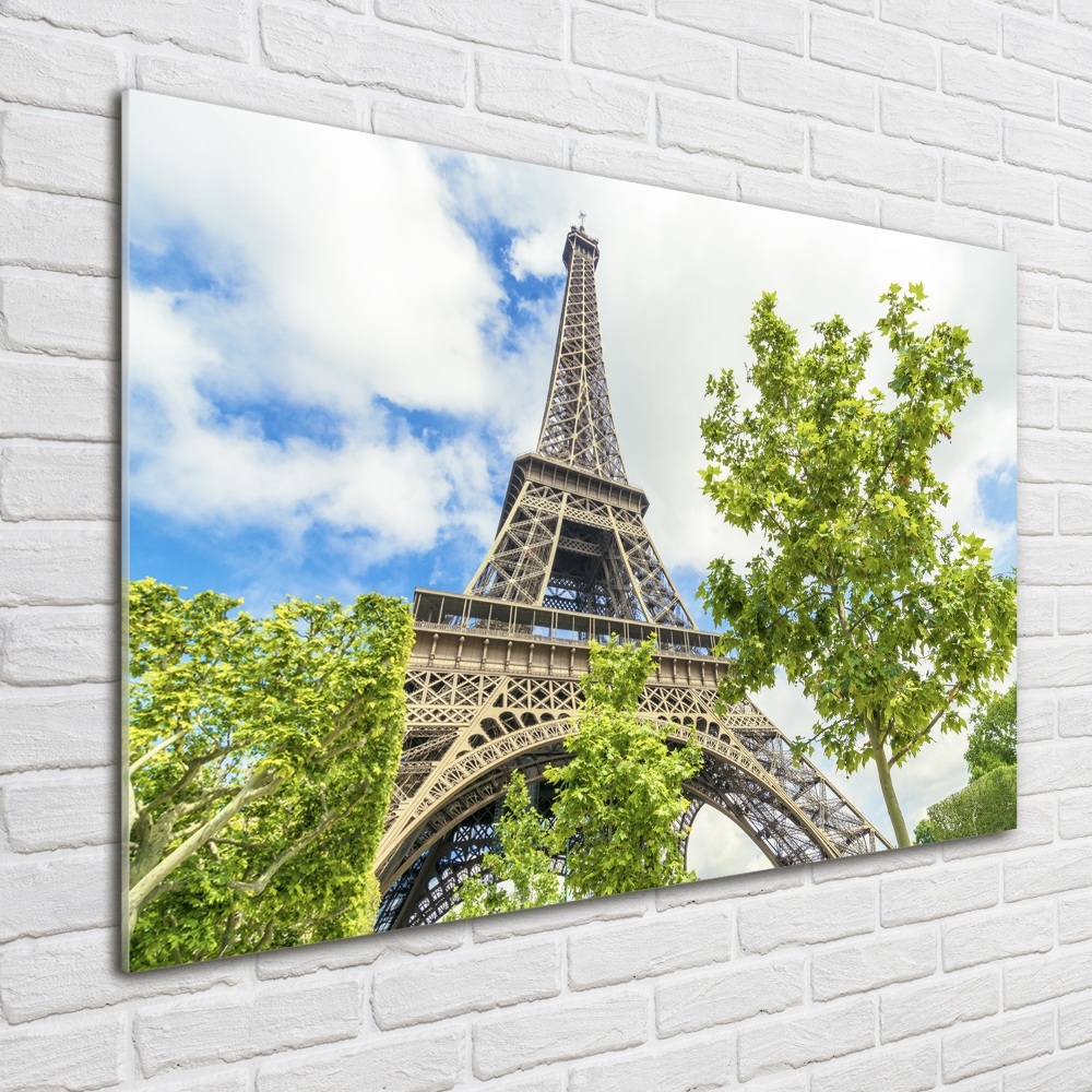 Glass picture wall art Eiffel paris tower