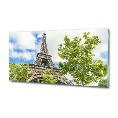 Glass picture wall art Eiffel paris tower