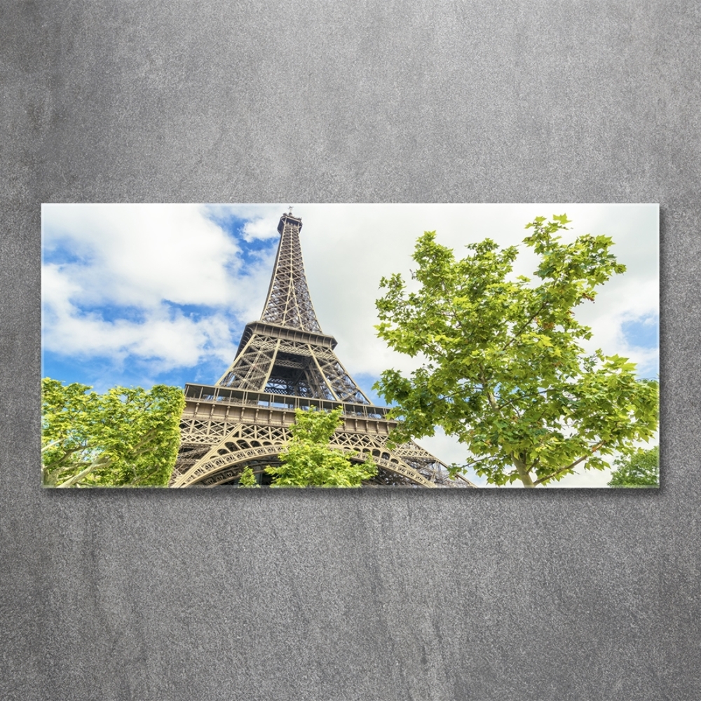 Glass picture wall art Eiffel paris tower