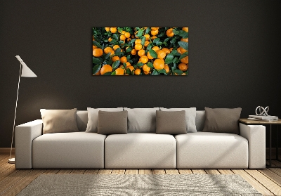 Glass picture wall art Tangerines