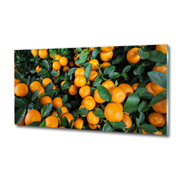 Glass picture wall art Tangerines