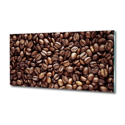 Printed glass wall art Coffee beans