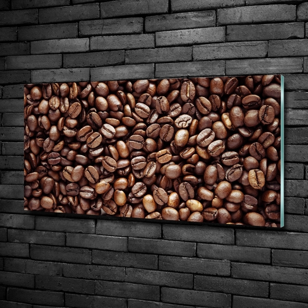 Printed glass wall art Coffee beans