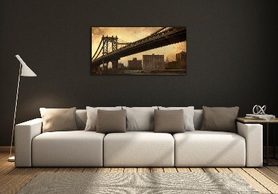 Glass picture wall art Manhattan new york