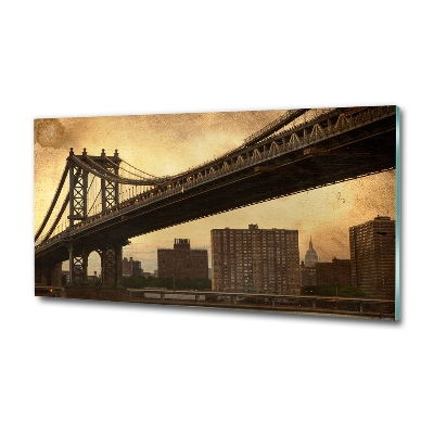 Glass picture wall art Manhattan new york