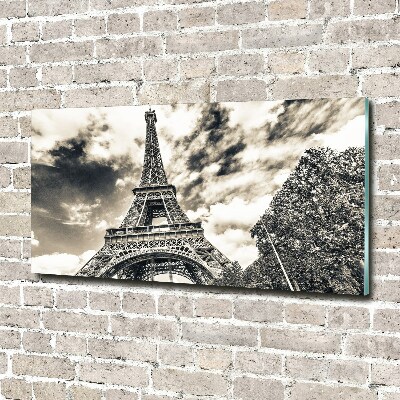 Photo printed on glass Eiffel paris tower