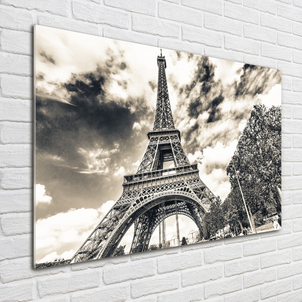 Photo printed on glass Eiffel paris tower