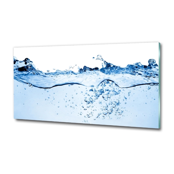 Glass wall art Water