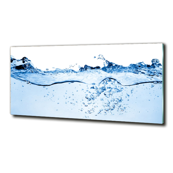 Glass wall art Water