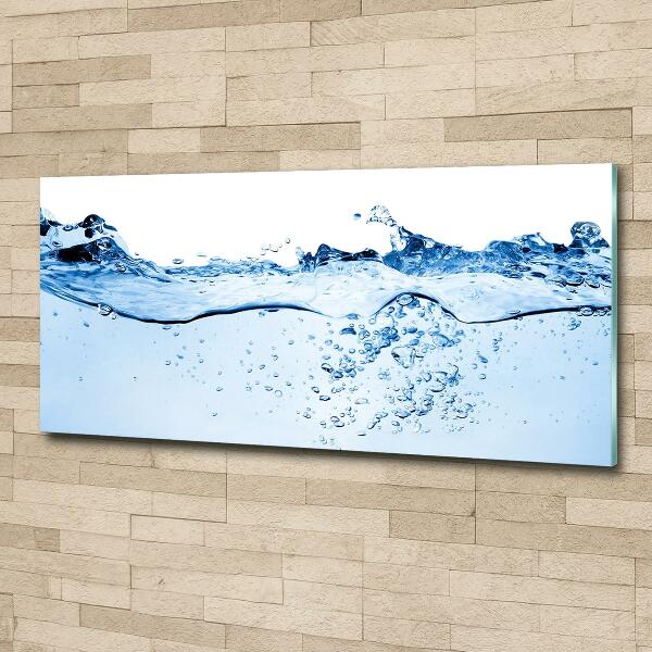 Glass wall art Water