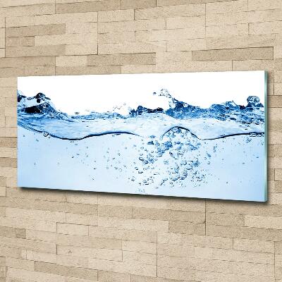 Glass wall art Water