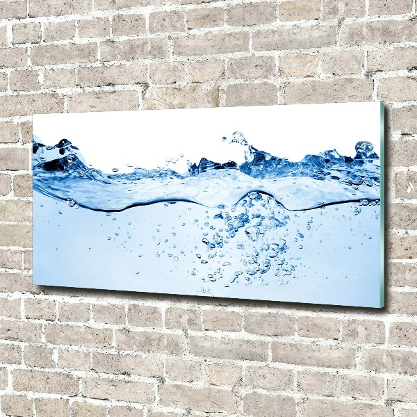 Glass wall art Water