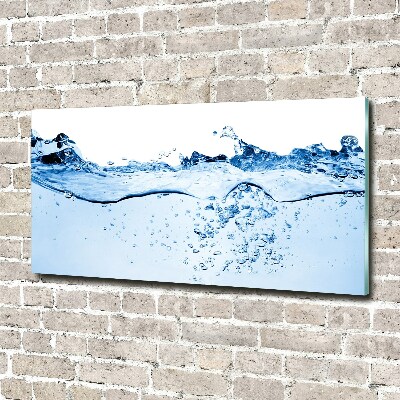 Glass wall art Water