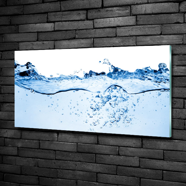 Glass wall art Water