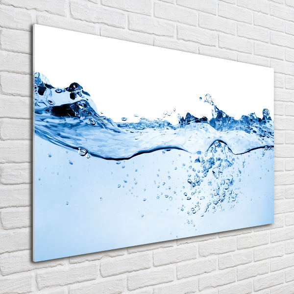 Glass wall art Water