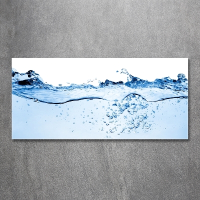 Glass wall art Water