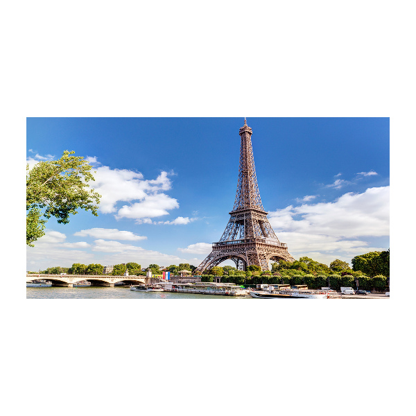 Printed glass wall art Eiffel paris tower