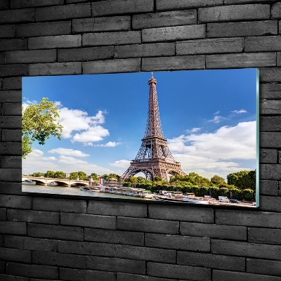 Printed glass wall art Eiffel paris tower