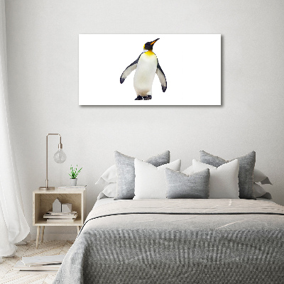 Printed glass wall art Penguin