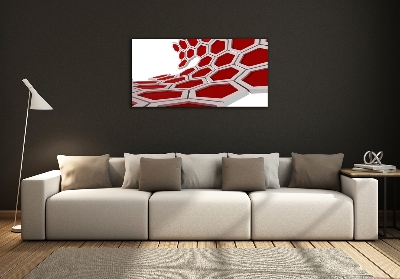 Wall art on glass 3d abstraction