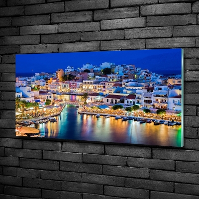 Printed glass wall art Crete greece