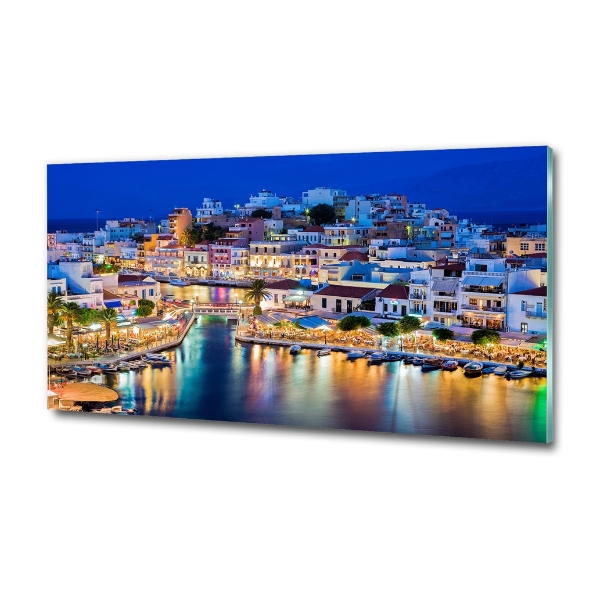 Printed glass wall art Crete greece