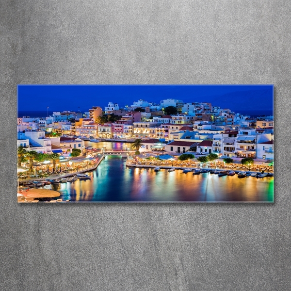 Printed glass wall art Crete greece