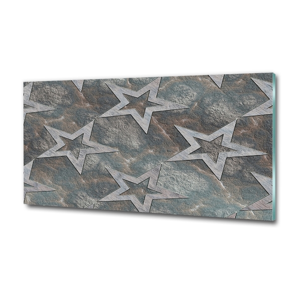 Glass art print Stone stars