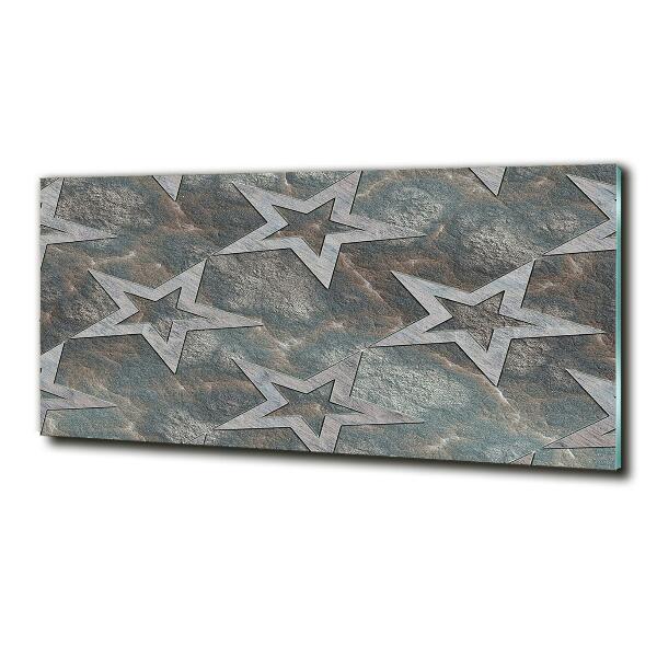 Glass art print Stone stars